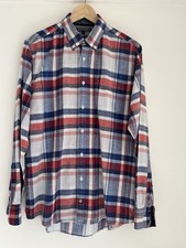Men’s Shirt Tommy Hilfiger. Size M. Checked Red And Blue. Very Good Condition