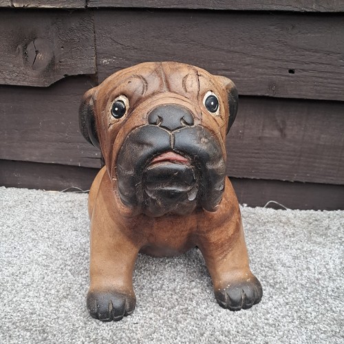 Vintage wooden dog - dog, carved