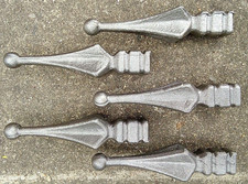 5 NO Rail Heads Steel Weldable  Wrought Iron Rounded Safety Top Gates Railings