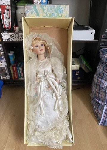 Porcelain doll heirloom - doll, 26"
