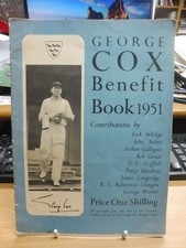 George Cox (Sussex) Benefit Book 1951