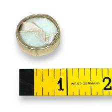 Vtg 1" Gold Foil Jewelry Ring