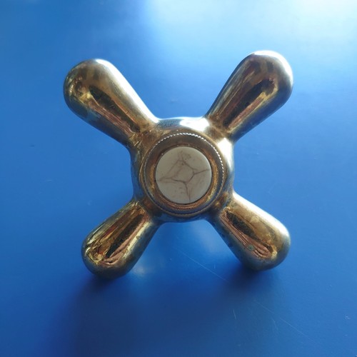 Vintage brass bath - tap, top