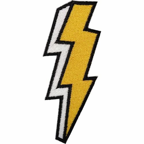 Lightning iron patch sew - on,