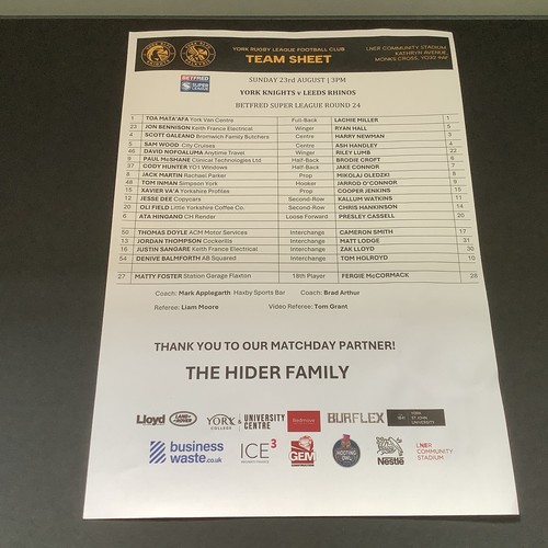 York knights leeds rhinos - york,