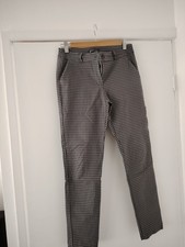 Ladies straight leg checked pattern trousers size 12 good condition