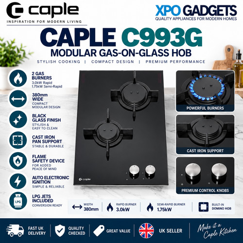 Caple c993g 38cm burner - 38cm, gas