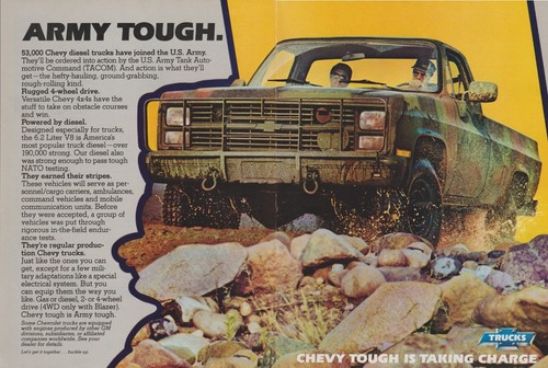 1984 chevy diesel 4x4 - chevy, pickup