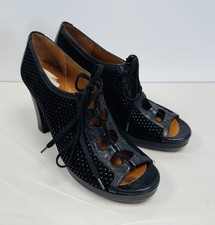 Chie Mihara Black Leather Lace
