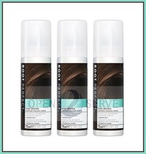 3x Root Perfect Instant Root Concealer DARK BROWN Spray | Washes Out- 75ml