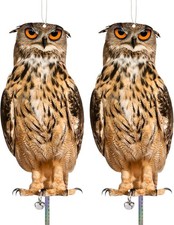 2PCS Flat Fake Owl Plastic to