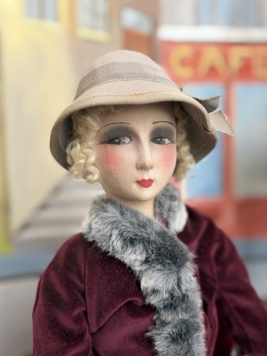 Antique french flapper - antique,
