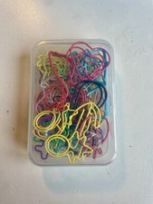 Multicoloured paperclips shapes - heart, sunglasses, star, flower