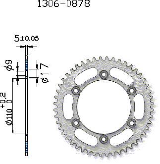 Igm silver rear - rear, sprocket