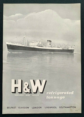 Vintage 1950s harland wolff - vintage,