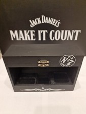 Official Jack Daniel's Mini Set Wood Gift Box Bottle Holder (No Alcohol)
