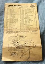 Vintage Instructions for Qualcast Super Panther hand mower dated 1963