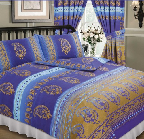Kashmir blue gold - blue,