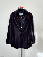 Raey Women's Casual Silk Velvet Blazer in Navy UK 10