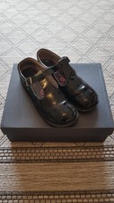 Girls Patent Leather Kickers T Bar And Buckle Size 38 Uk 5 Good Condition