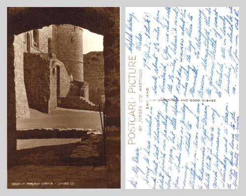 Vintage postcard in - vintage,