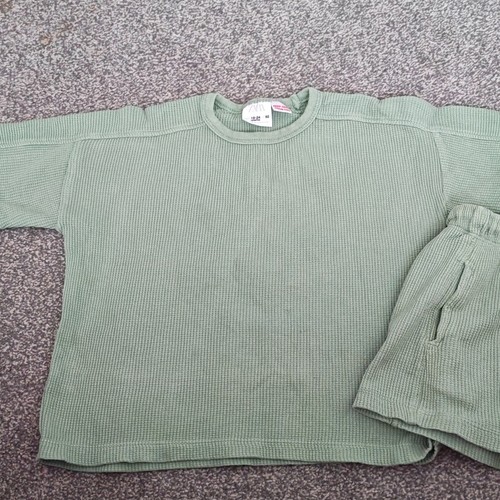 Zara girls green waffle - green,