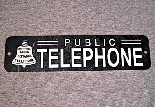 16x4 vintage telephone metal - vintage,