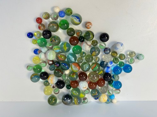 Old marbles job lot collection - old,