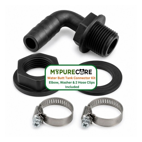 Water butt connector kit elbow - water,