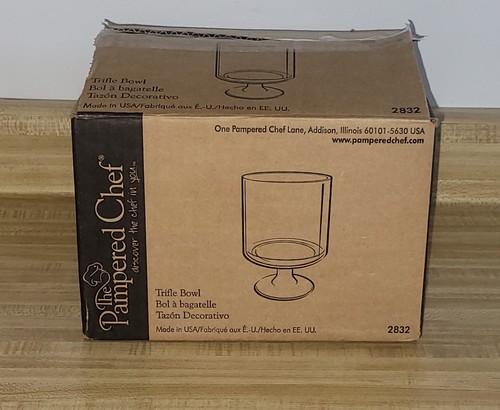 Pampered chef glass - glass, trifle