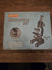 Merit Vintage Microscope Set 1960s