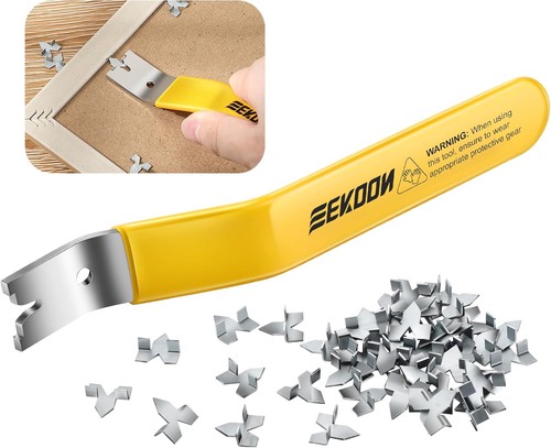 Glazier point driver tool with - point,