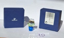 Rare Swarovski Crystal Moments CLEAR FLOWER BLUE POT 296598