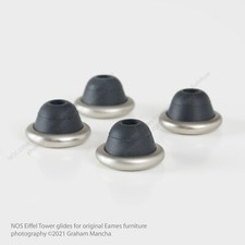 Eames Herman Miller Eiffel Tower DKR DSR DAR rubber boot glides SET OF 4