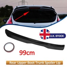 Black 99cm Universal Rear Upper Boot Trunk Spoiler Lip Extension Wing ABS UK UFF
