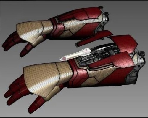 Iron man gauntlet - iron, (armor