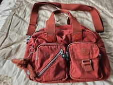 Kipling Defea Shoulder Bag Brick colour with removable shoulder strap