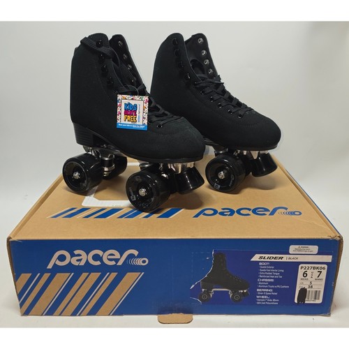 Pacer slider black suede - pacer,