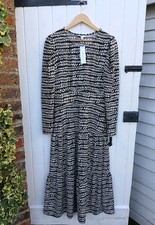 TOPSHOP WOMENS BLACK & CREAM