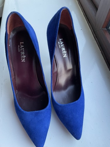 Lauren royal blue suede high - suede,