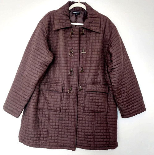 Quilted jacket brown - jacket, l/xl