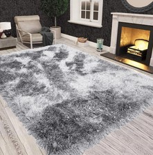 Luxury Shaggy Fluffy Soft Shimmer Sparkle Carpet Living Room Bedroom Floor Mats