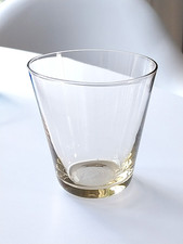 MID CENTURY NUUTAJARVI FINLAND KAJ FRANCK PALE STRAW KARTIO THIN WALL GLASS