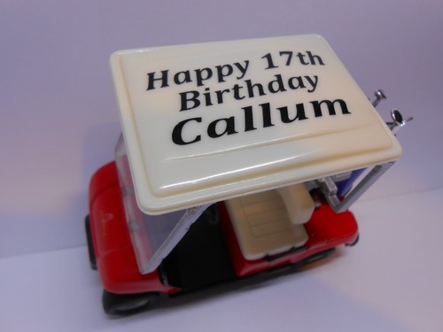 Personalised name golf buggy - golf,