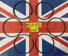 BSA A50 STAR ROYAL STAR PISTON RINGS +040" R17360  1 MM OVERSIZE