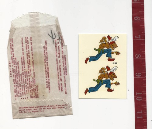 Vintage impko water decal - water,
