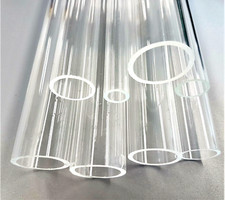 Acrylic Tube Clear Plastic Round 8mm to 25mm OD 2mm wall 100 to 600mm long