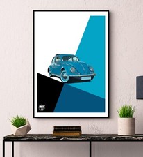 Classic VW Beetle Print - Wall