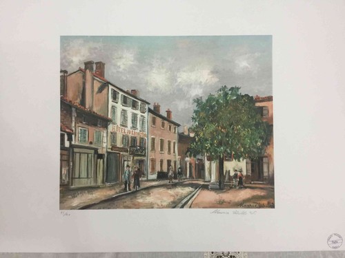 Maurice utrillo lithography - utrillo,