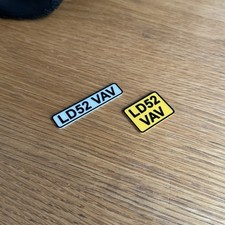 Scale RC Number Plates